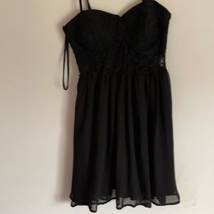 Black skater dress